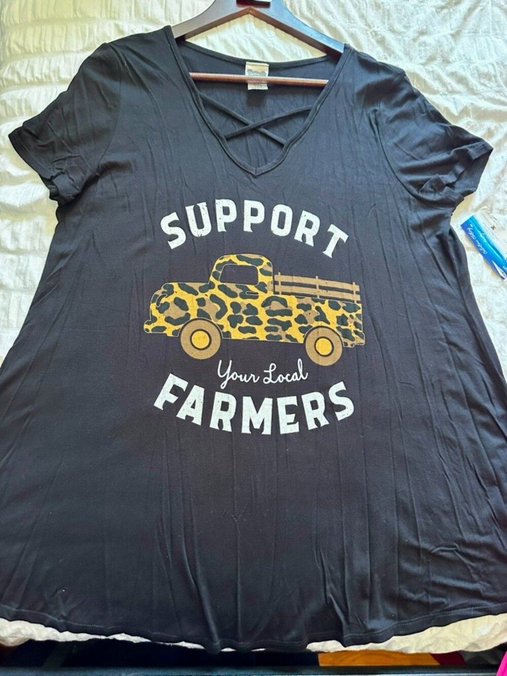 Color Bear "Support Your Local Farmers" Top - Size 2X - NWT